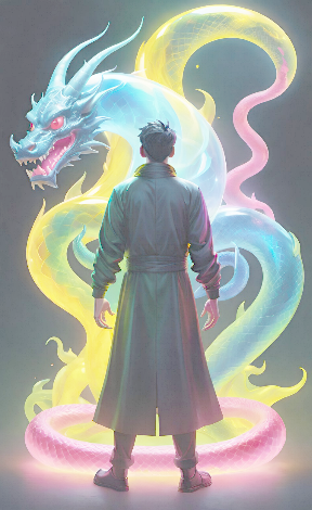 Drache und Schwarzer
